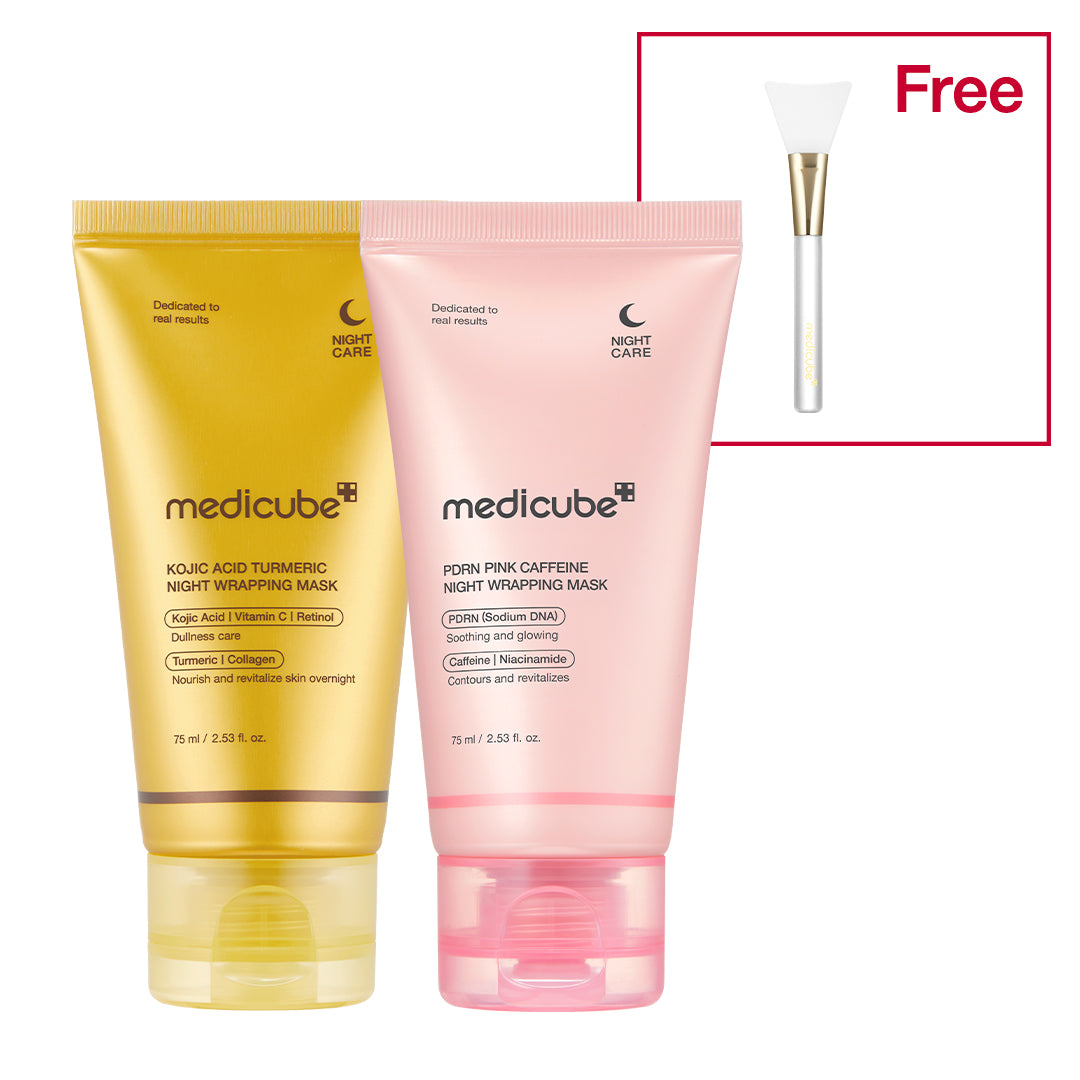 PDRN Pink Caffeine Overnight Wrapping Mask — PDRN & Kojic Acid Bundle (2 PACK)