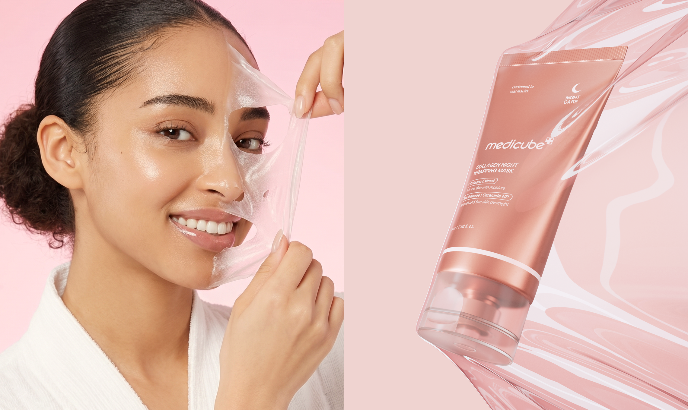 Medicube Collagen Night Wrapping Mask campaign