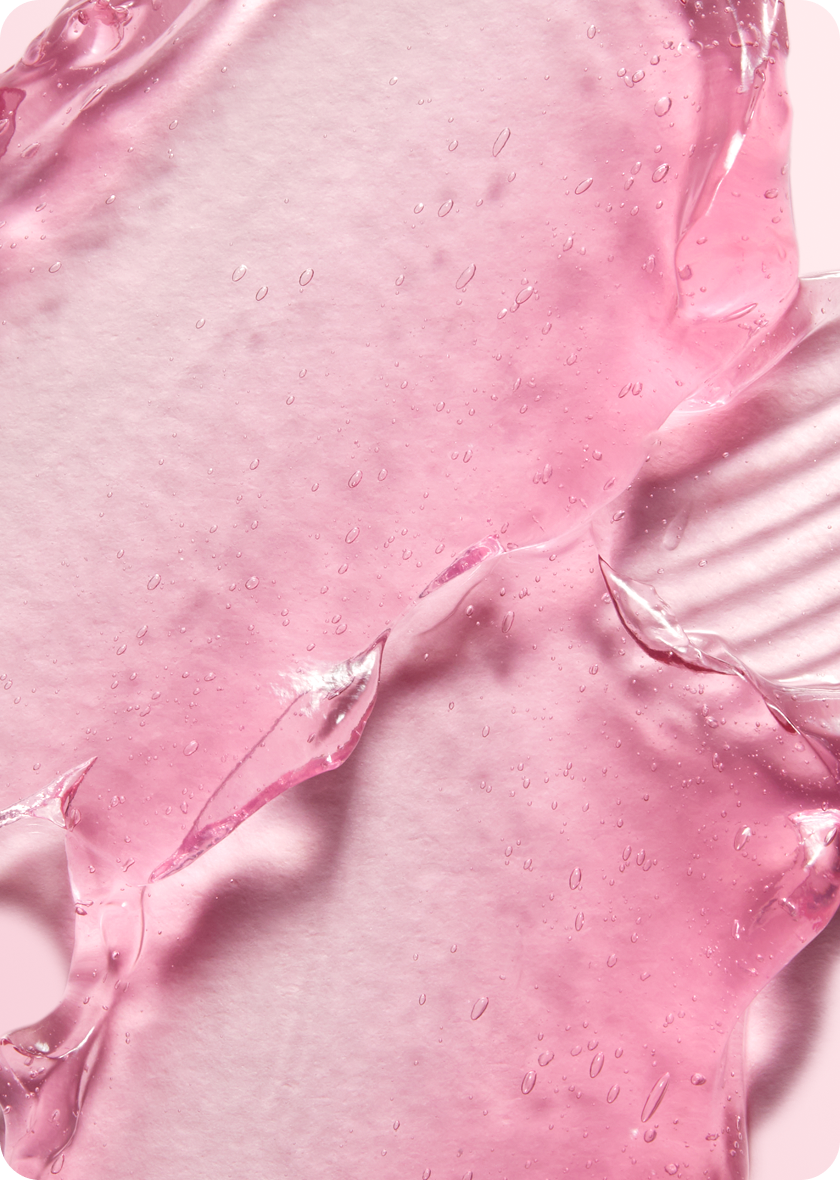 Pink skincare texture